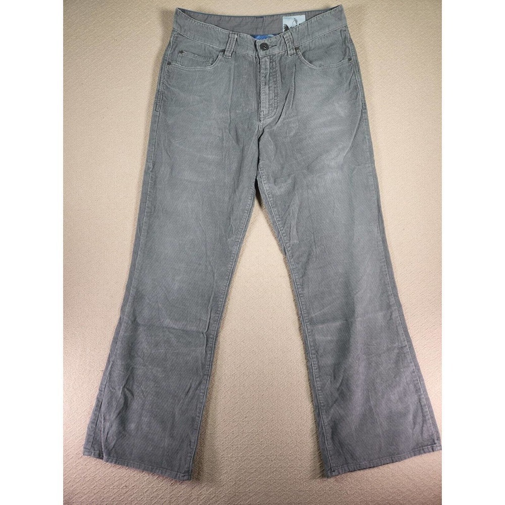 Vintage Fossil Pants Mens 30 S Cotton Corduroy Bootcut Fit Khakis Gray Y2K NWT 2